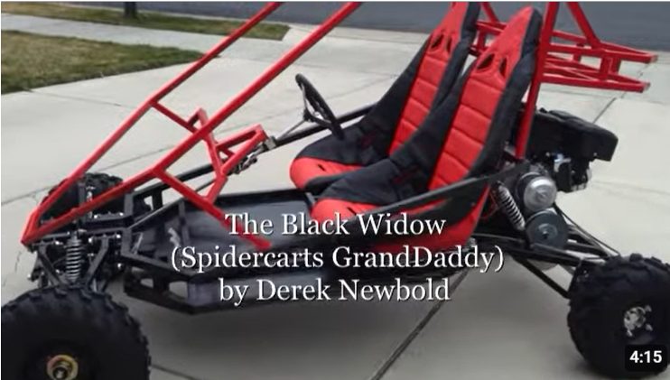 Red-seated GrandDaddy buggy built by Derek Newbold