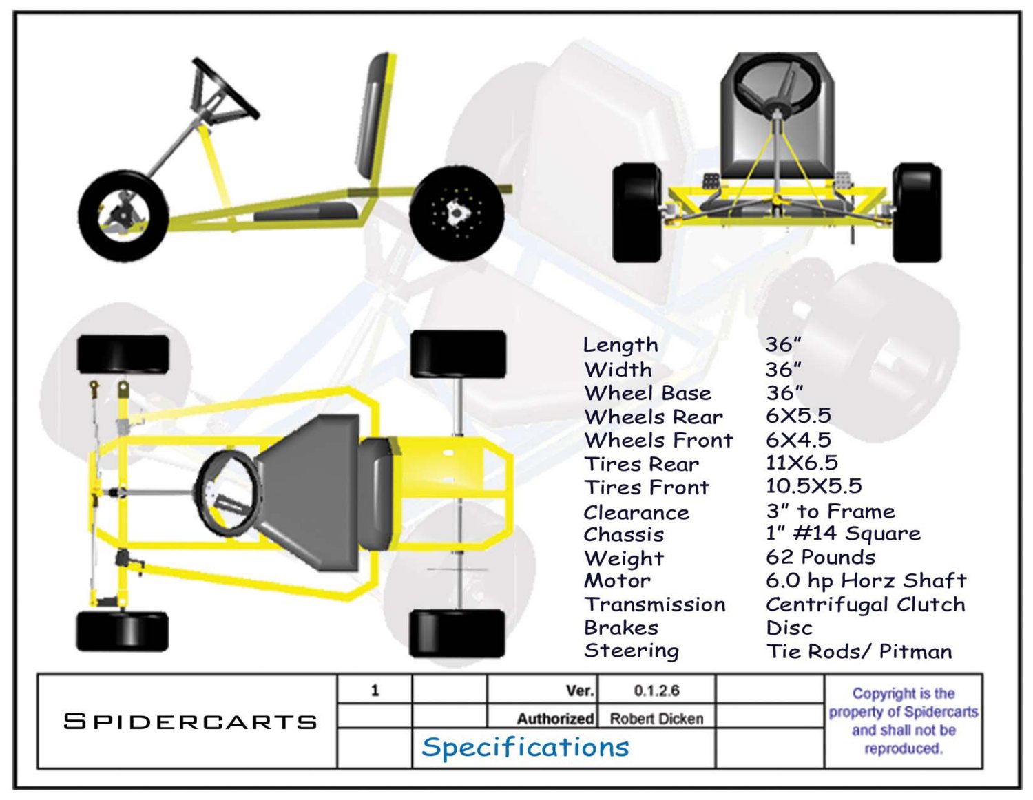 Full specifications - dimensions, tire sizes, engine, transmission and materials