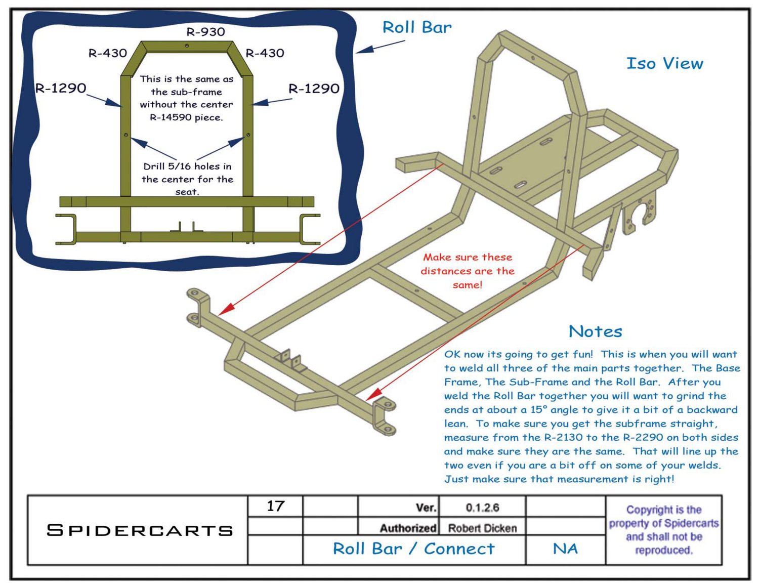 Step-by-step weld assembly diagrams
